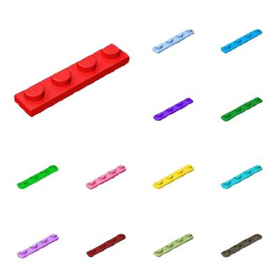 50 stuks 3710 1x4 dunne plaatjes met nopjes voor bouwstenen speelgoed voor kinderen compatibel met assemblage