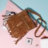 Autumn Winter New Women's Messenger Bags European American Retro Willow Nails Fashion Fringed Crossbody Bag High Quality Velvet Versatile Shoulder Bag