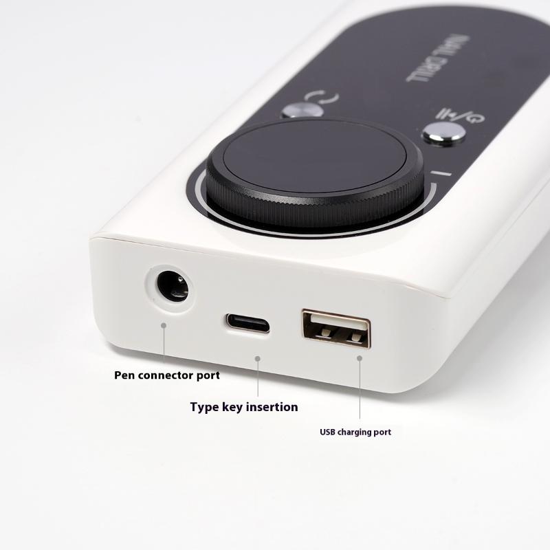 Professional 45000Rpm Electric Portable Nail Drill Machine Rechargeable Low Noise Nail Sander File For Manicure Salon Tool