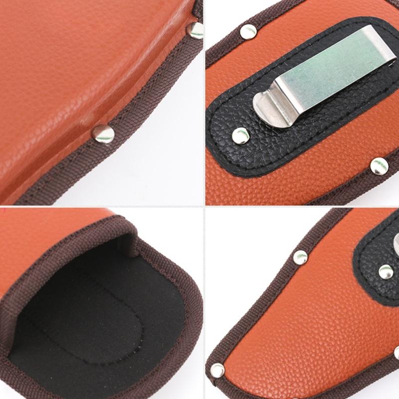 Hand Pruner Pouch and Folding Knife Holder Compact Protective Leather for Case