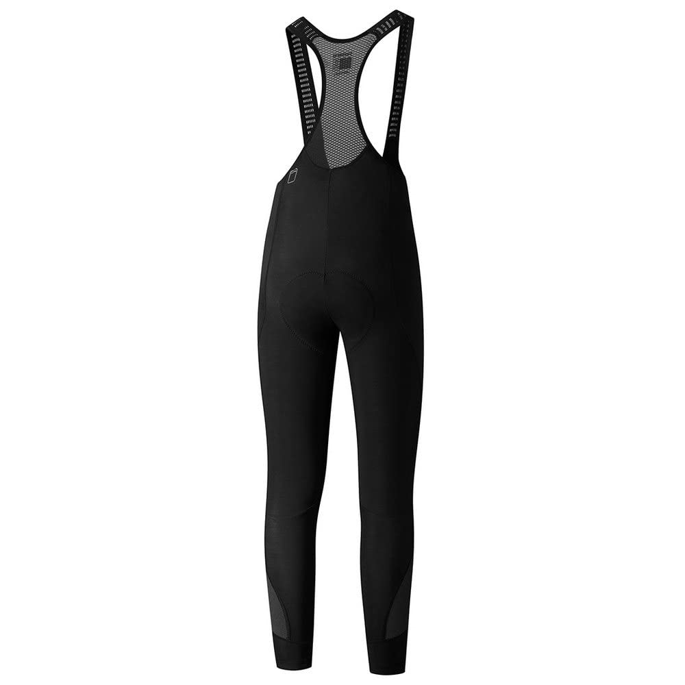 2021 SHIMANO Cycling Tights, Beaufort Bib Tights, Medium (European Size), Suitable for Heights 172-178cm, Black