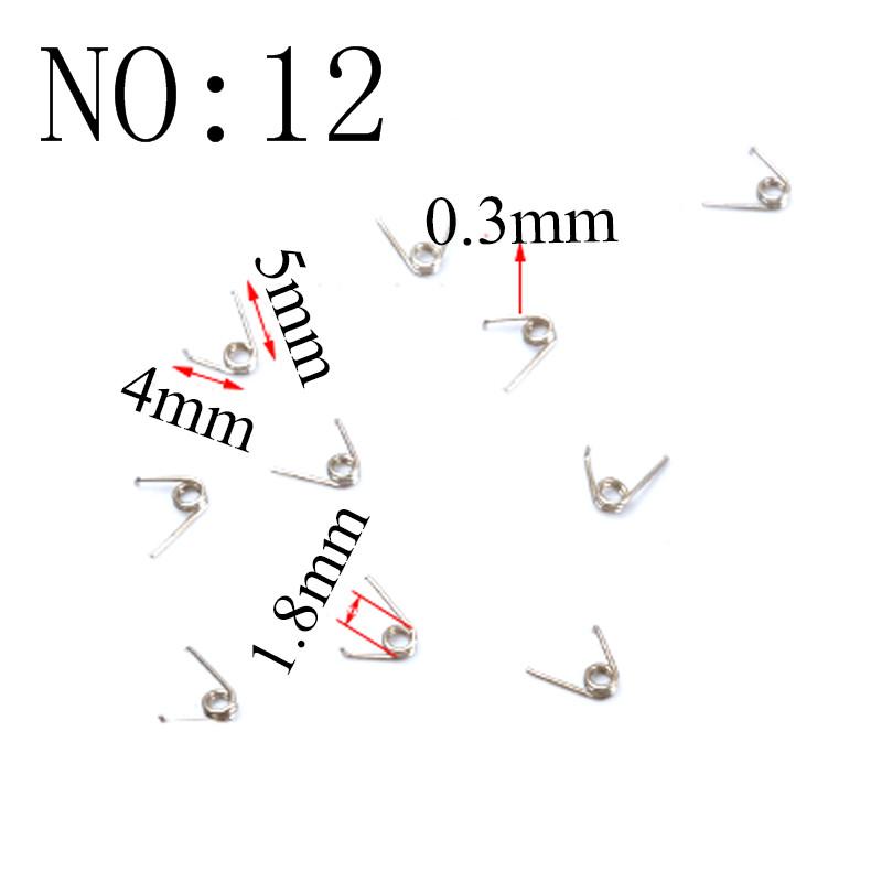 20 Stück Drahtdurchmesser 0,3 mm Mikro Mini 304 Edelstahl Torsionsfeder Für Schmuck