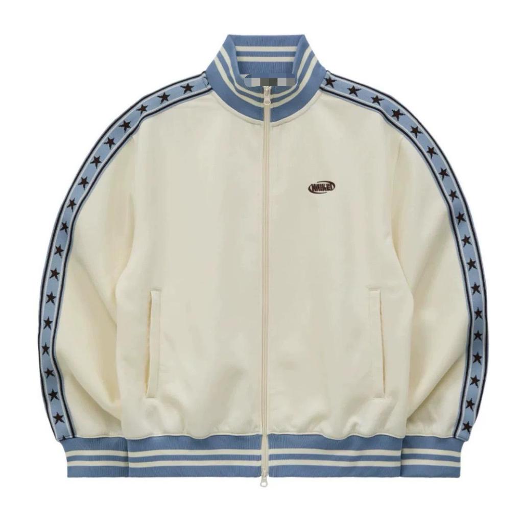 Aespa Group WK Star Retro Embroidered Jacket & Hoodie College Style Set - In Stock