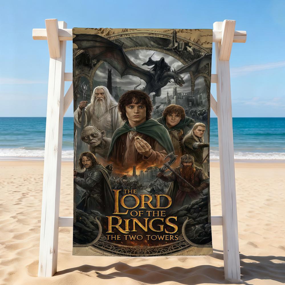 Movie The L-Lord of the R-Rings Towel Drying Bath Towel Applicable To Light Swimming Camping Yoga Beach Out