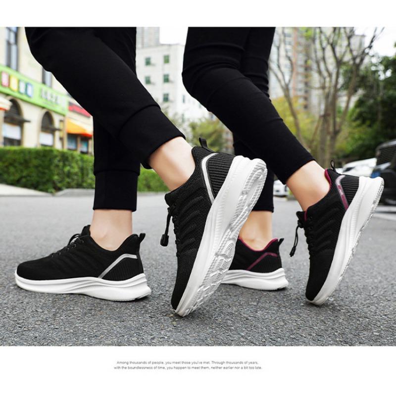 Autumn New Mesh Mom Shoes Women's Sports Shoes Anti Slip Walking Shoes Dad Casual Shoes