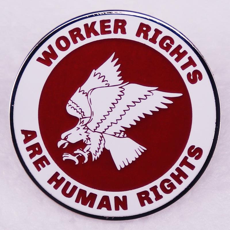 Human Rights Brooch: Workers  Rights Edition