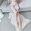 Open-crotch Stockings for Romantic Flirting, Black Silk Underwear Without Taking Off, Seductive Items, Passionate Sets for Women's Beds, Hot and Fiery