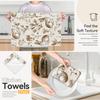 2pcs/set Kitchen Towels 40x60cmcute bunnyHand Towels Christmas Decorations for Home Noel Dish Towels Gifts