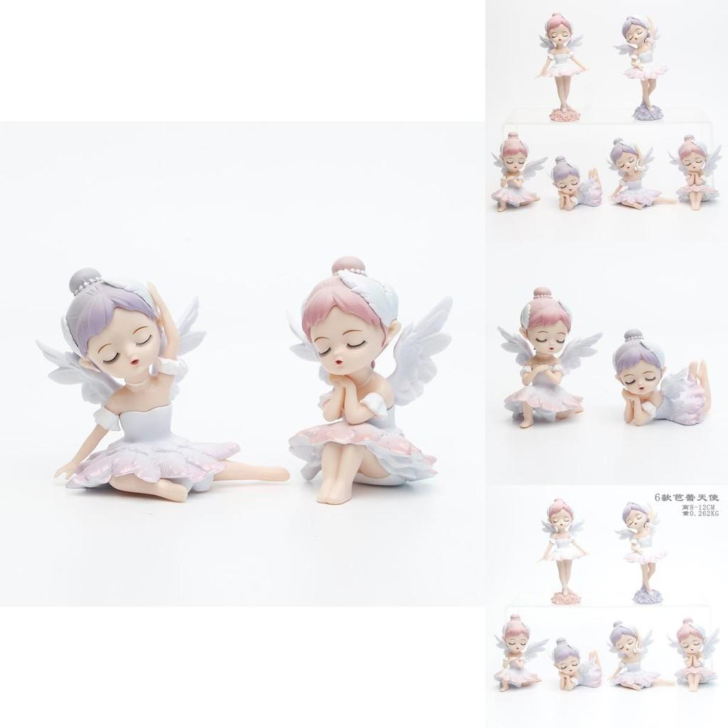 Charming Blind Box Pvc Ballet Angel Model For Desk Or Cake Decoration