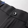 Luomeng Men's Ice Silk Silk Blend Straight-Leg Casual Trousers