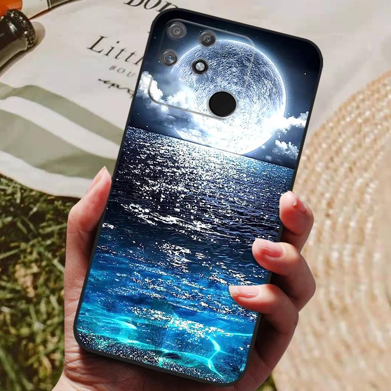 Für Realme Narzo 50A Hülle Narzo 50 A RMX3430 Cover TPU Silikon Schutzhülle Case für Realme Narzo 50A Handy Rückseite