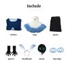 Genshin Impact Cosplay Water Fire Ice Thunder Attribute Abyss Mage Cosplay Costume Mask Headband Halloween Party Cape Outfits