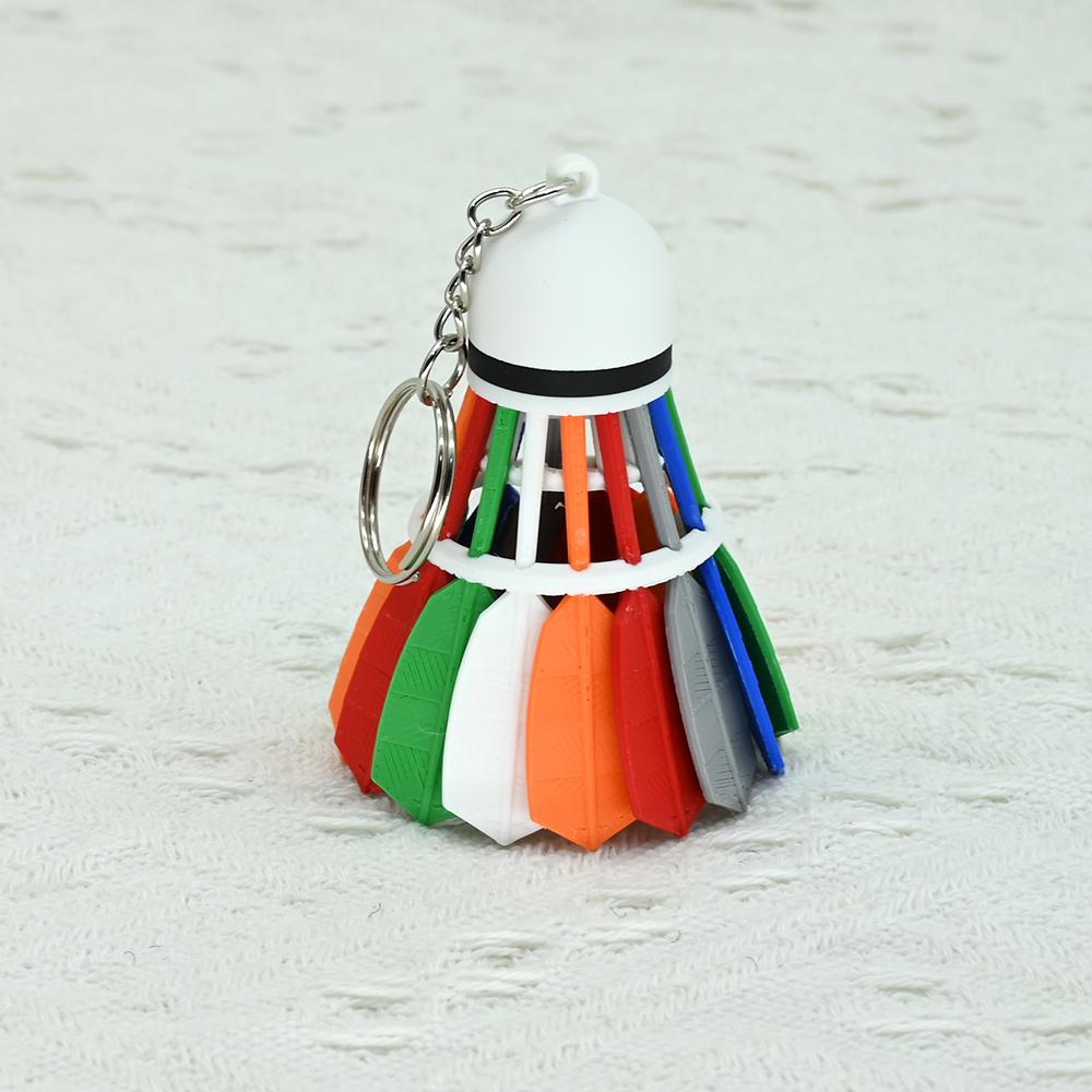 

Creative 3D Mini Badminton Pendant Keychain Cute Shuttlecock Keyring bag Hanging Ornament Car Trinket Sport Fans Gift Charms