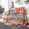 Distroller Print Flaneldecke Hohe Qualität Warm Bequem Decke für Alle Jahreszeiten Perfekt für Geschenke Heimdekoration