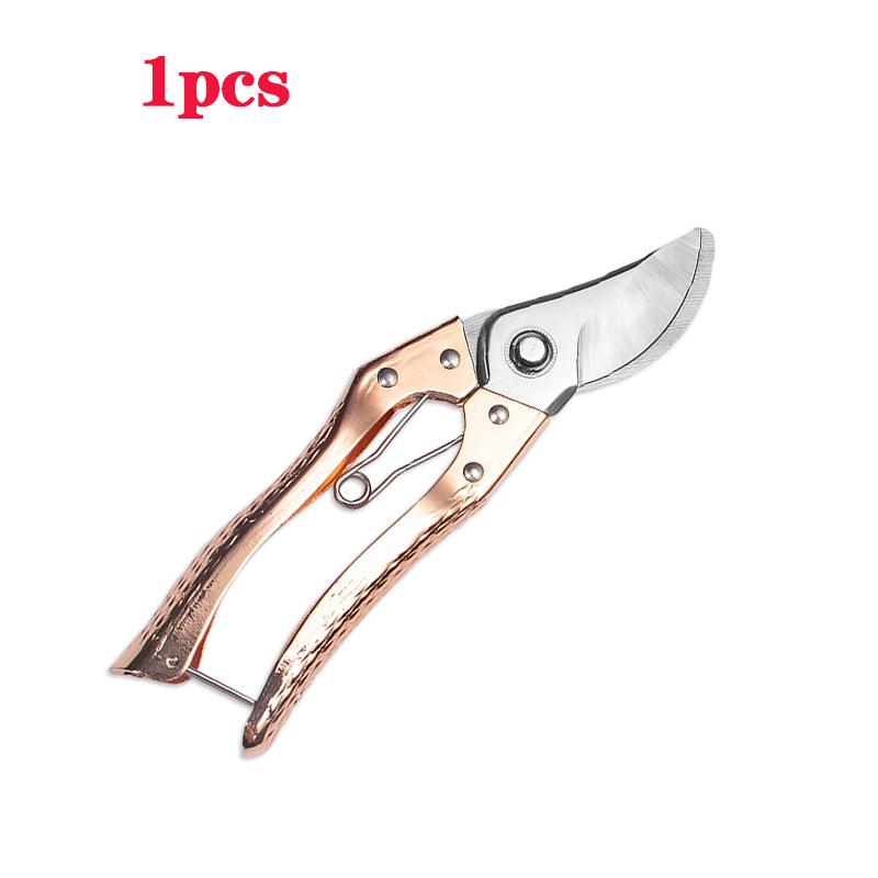 1pc Stainless Steel Round Pruning Scissors - Heavy Duty for Coarse Branches, Fruit Branches, Sprouts | Garden & Flower ArranSynt