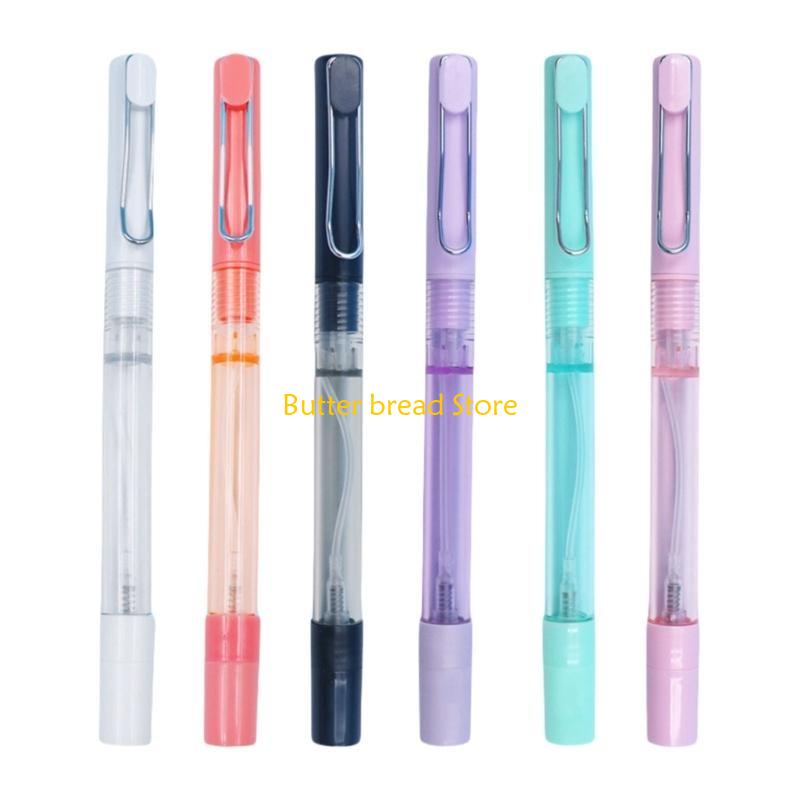 W89C 6x 0.5mm Gel Pen Neutral Pen Sprays Writing Pen Refillable Sprays Pen Gift Pen