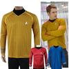 Into Darkness Captain Kirk Cosplay Tshirt Costume Tops With Badge