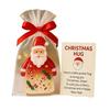 Little Pocket Christmas Hug Small Resin Santa Claus Ornaments with Encouragement Card Emotional Support