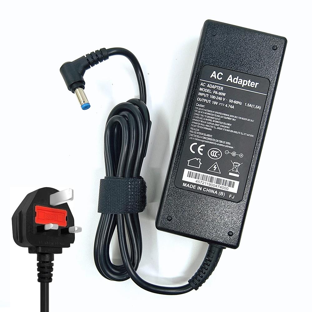 AC Adapter 90W 19V 4.74A 5.5x1.7mm Laptop Adapter Charger for ACER ASPIRE 5750G 5755G 7110 9300 E1-531 E1-571G M5-581G V5-571