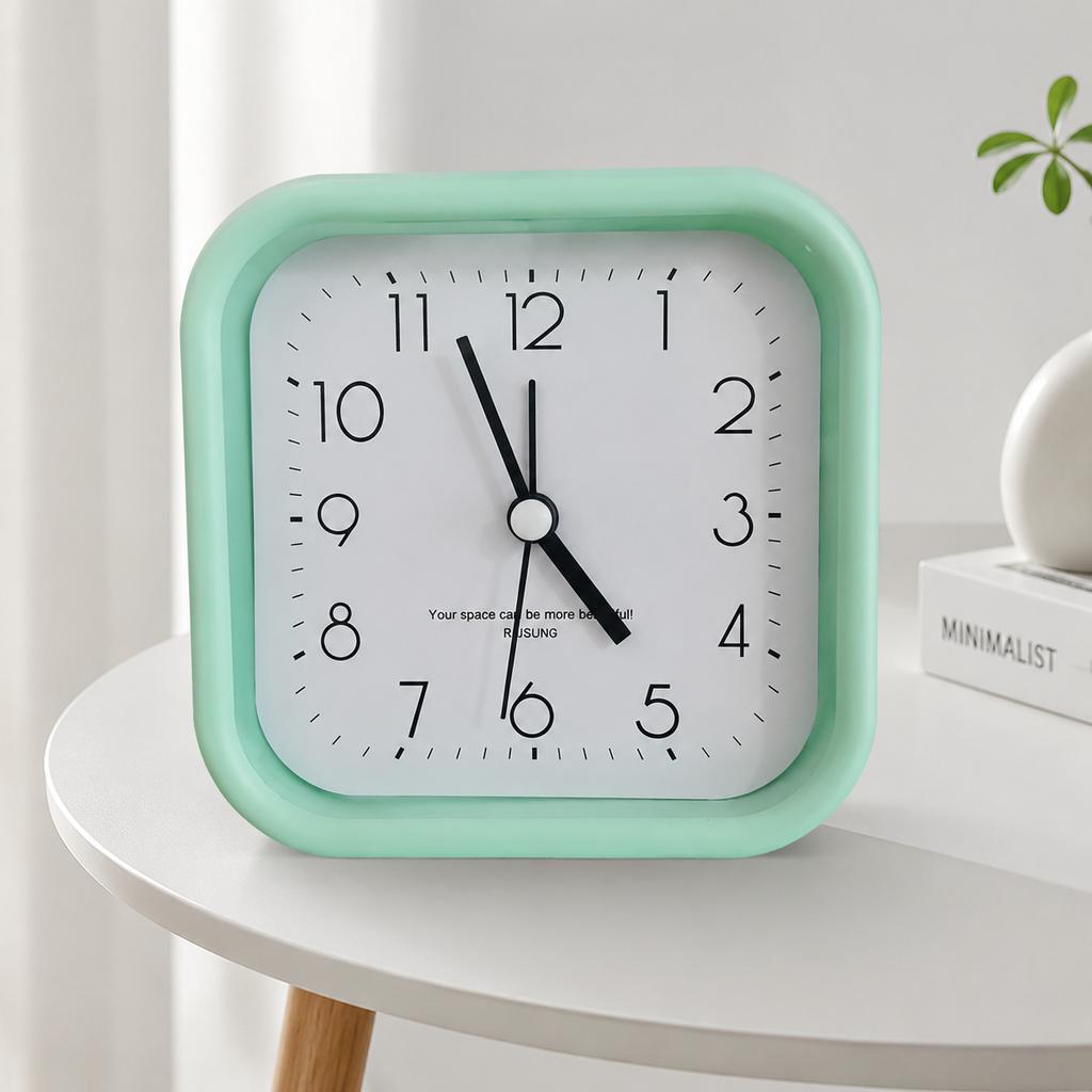 Personalized Square Simple Alarm Clock Three-dimensional Fashion Home Decoration Alarm Clock Student Digital Creative Desktop Learning Alarm