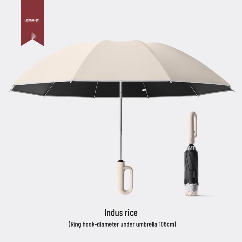 Automatic 10-Rib Reverse UV Protection Straight Umbrella