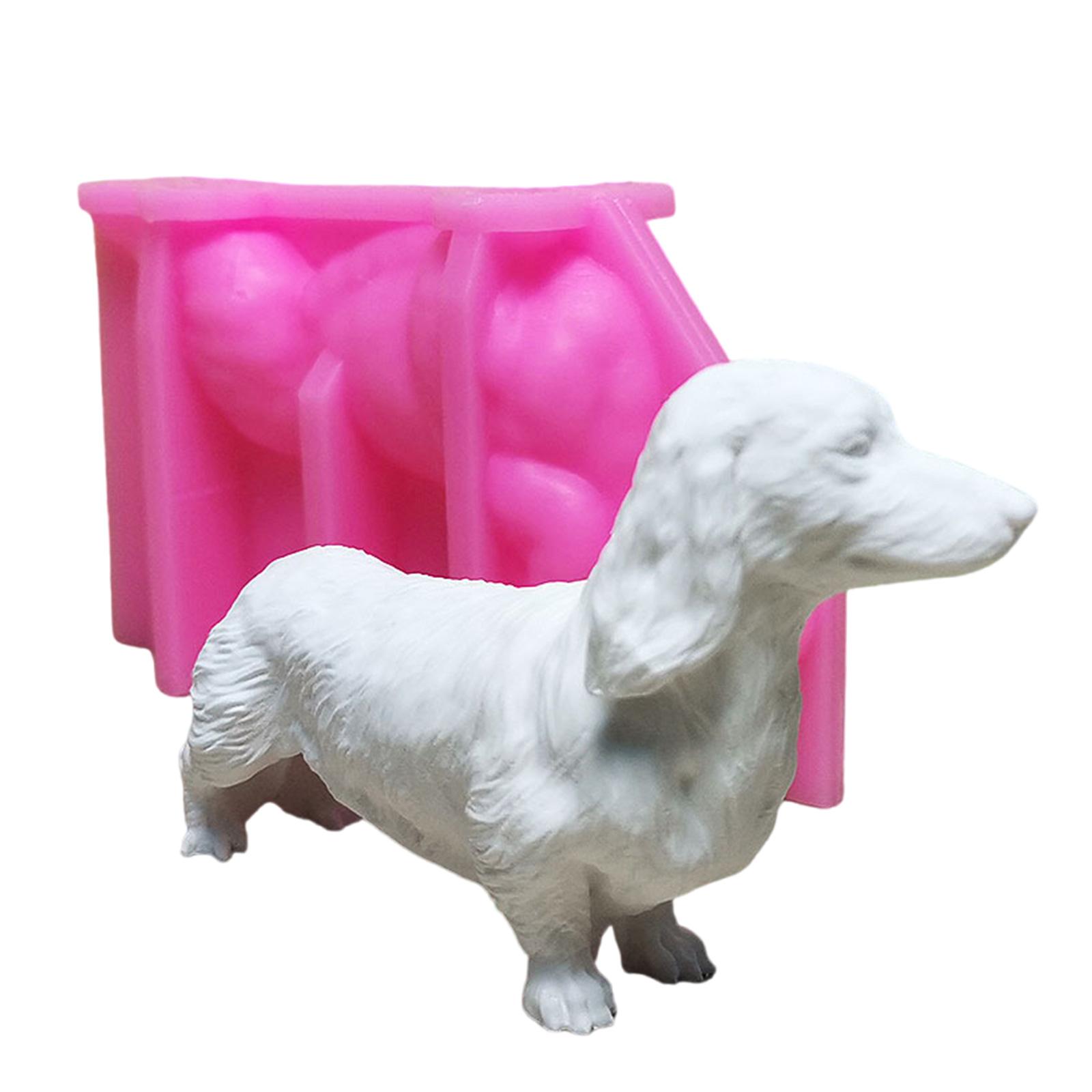 

Силиконовая форма в виде собаки таксы, коллекционная силиконовая форма в виде украшения в виде таксы для украшения офиса и кафе