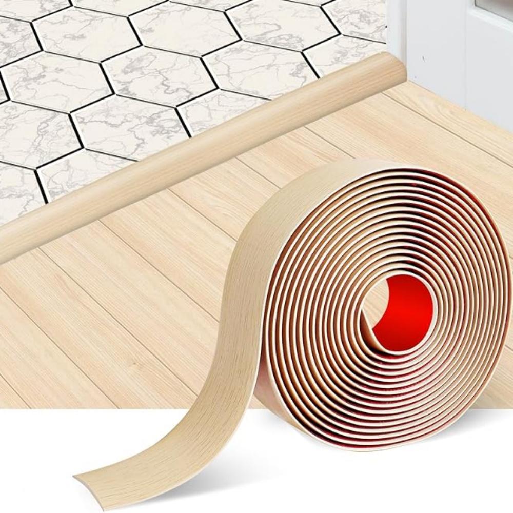 1pc 1mX4cm Self Adhesive PVC Flat Flooring Threshold Transition Strip Laminate Floor Door Divider Strip Decorative Line