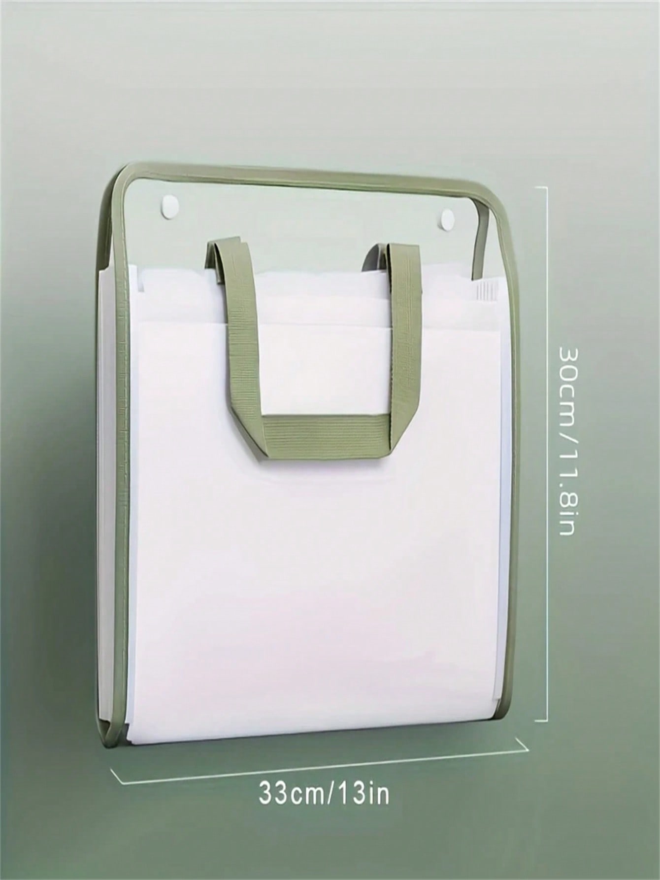 

Органайзер-папка с 13 карманами - Водонепроницаемая папка формата А4 с прозрачной передней стороной и 13 карманами с цветовой кодировкой! Изготовлен из прочного АБС-п зелёный