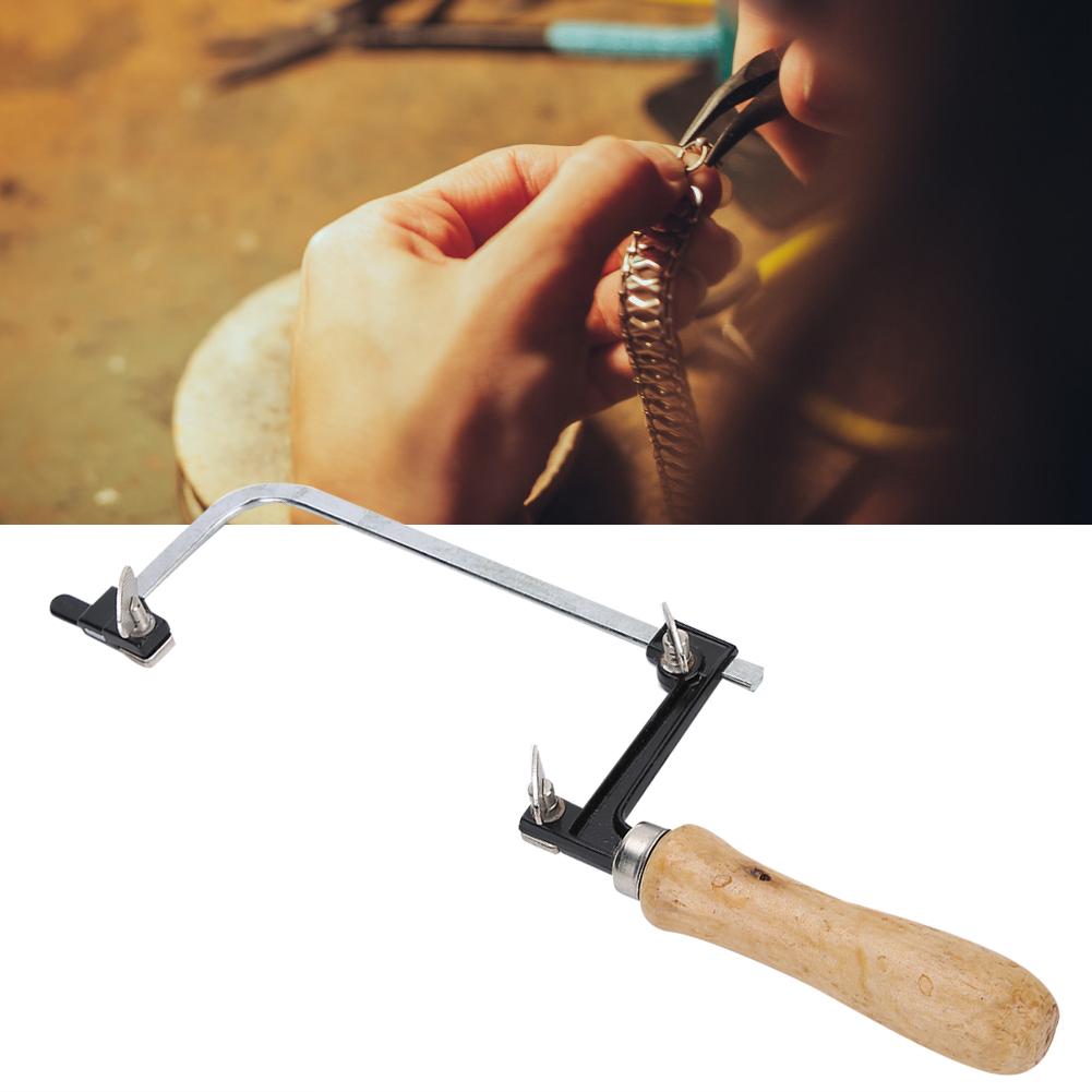 Portable Saw Bow DIY U shaped Saw Bow Jewelry Craft Making Processing Tool(Fixed )