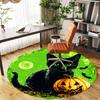1pc Halloween black cat Round Chair mat office Area Rug - Non-Slip, Floor Mat for Office, Bedroom, Ideal home decor gift c0112125