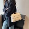 Elegant Textured Leather Handbag Classic Square Bag Fashion Crossbody Bag Versatile Tote Bag Minimalist Comfort Shoulder Bag