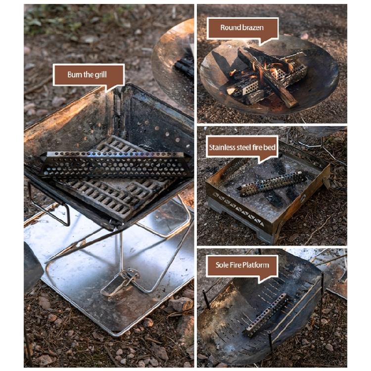 Light Camping Burners With Airflows Channel Stainless Steel Campfires Enhancer Tool For Efficient Wood Fuels Utilization