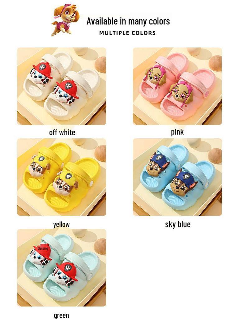 Paw Patrol Kids Crocs: 2026 Summer Slippers, Outdoor Beach Sandals for Boys & Girls