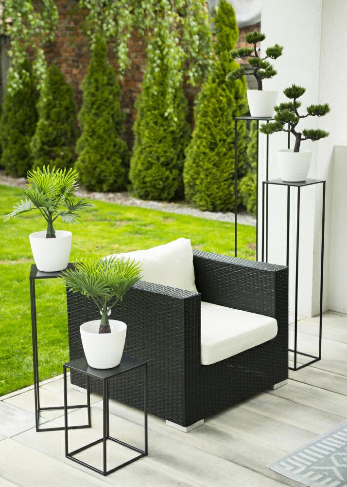 Modern Black 40cm Standing Flower Stand