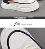 Summer 2025 Men's Breathable Sneakers, Versatile White Casual Sports Shoes with Thick Soles
