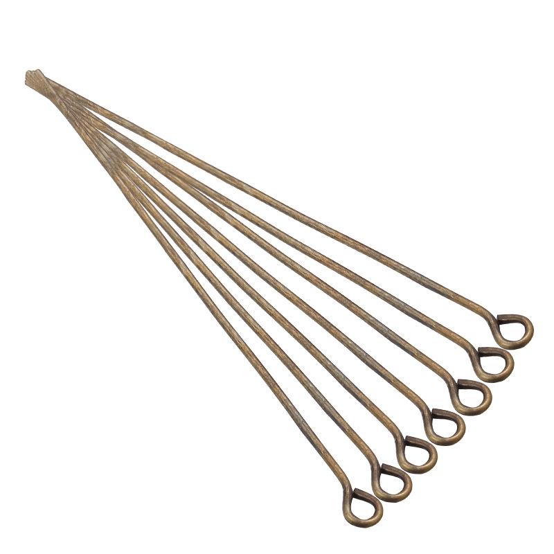 

100 шт. шпильок у формі 9 для виготовлення прикрас своїми руками та бісероплетіння, гальванізовані з єднувальні аксесуари 45mm