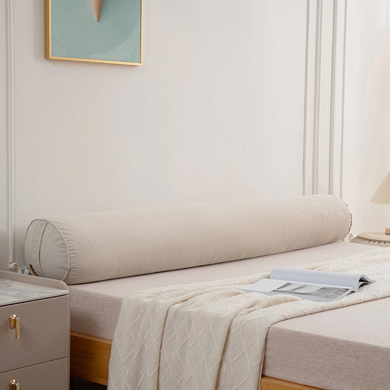100/120cm Long Cylindrical Pillow with Handle for Neck Back Leg Support Removable Washable Pregnant Women Use Bedroom Pillow