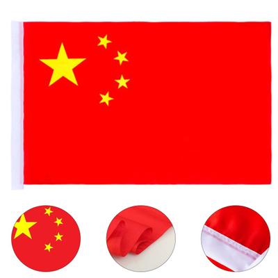 Bandera de China No se decolora Poliéster Grueso Color Vibrante Estandarte Nacional Chino para Exteriores