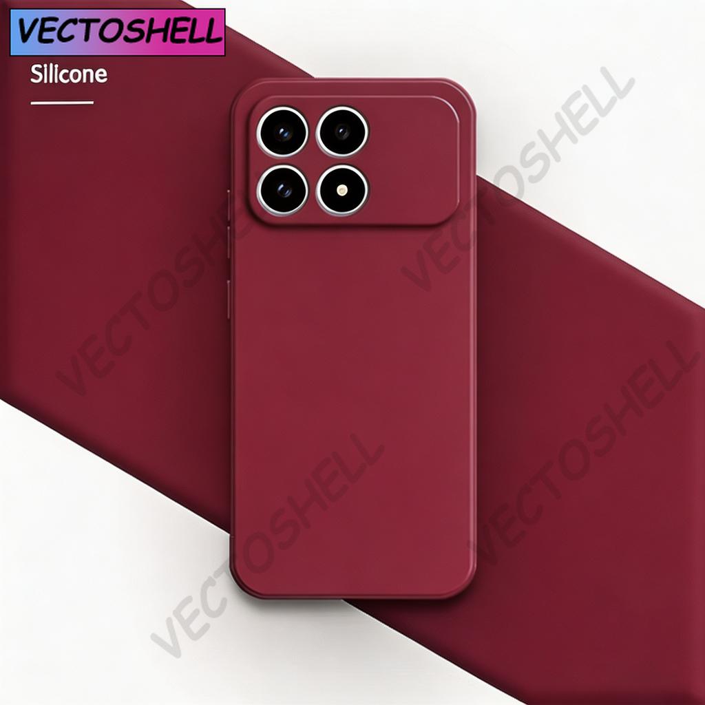Original Silicone Phone Case For Xiaomi Poco F8 Pro Ultra X8 Pro Max Fundas High Qualtiy Soft Internal Flocking Back Cover