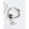 Ethnic Style Ceramic Bracelet Jingdezhen Jewelry Beaded Hand Jewelry Student Couple Bracelet Niche High Sense Carrying Strap Women