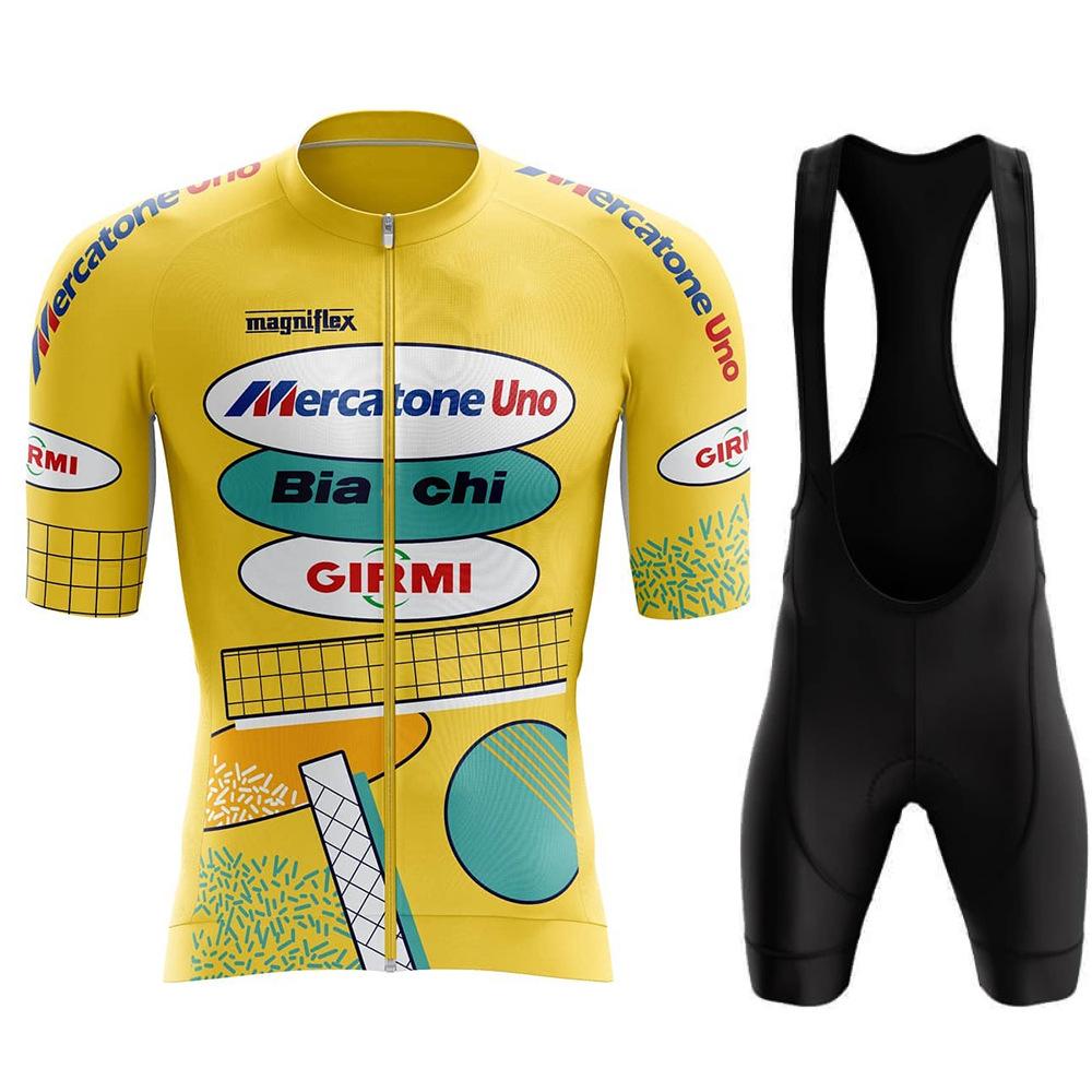 

Men s Summer Yellow Short Sleeve Top Breathable Quick-Drying Cycling Shorts Set Mountain Road Bike 2026 Summer Breathable Cycling Suit Set asian size - s