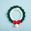 Cute Pet necklace Hand-knitted Saliva Towel Kitten Cat Puppy Adjustable Collar Pet Decorative Dog Cat Collar Pet dog Accessories
