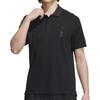 Adidas Polo Shirts Men's Black Polo Collar Moderate Straight Fit JE6665