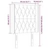 VidaXL Tête de Lit à LED Meuble de Chambre à Coucher Accessoire de Lit Simple Tête de Cadre de Lit Intérieur Gris Clair 3124414