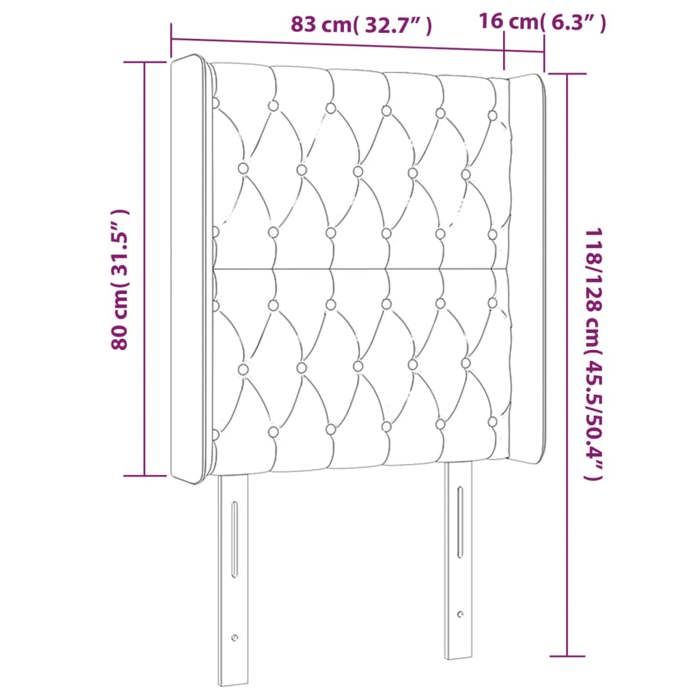 VidaXL Tête de Lit à LED Meuble de Chambre à Coucher Accessoire de Lit Simple Tête de Cadre de Lit Intérieur Gris Clair 3124414