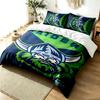Canberra United 3pc Duvet Cover Set Simple Modern Bedding Set Wrinkle Resistant Soft Fabric All Season Use a Perfect Gift