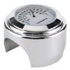 Motorcycle Thermometer, 1in 7/8in Handlebar Mount Thermometer ‑20℃ ‑ 50℃ Measuring Dial Weatherproof for Motorcycle(White)