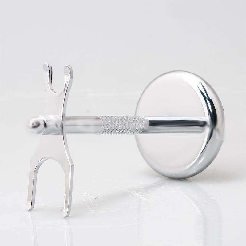 Men Razor Holder Alloy Shaving Brush Stand High Quality Men's Safety Manual Razor Rack (Not Including Shaving Razor & Brush)