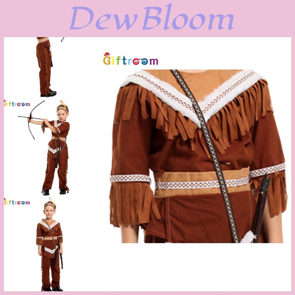 Costume Indiano Per Bambini Con Design Espressivo Autentico Ideale Per Le Celebrazioni Di Halloween