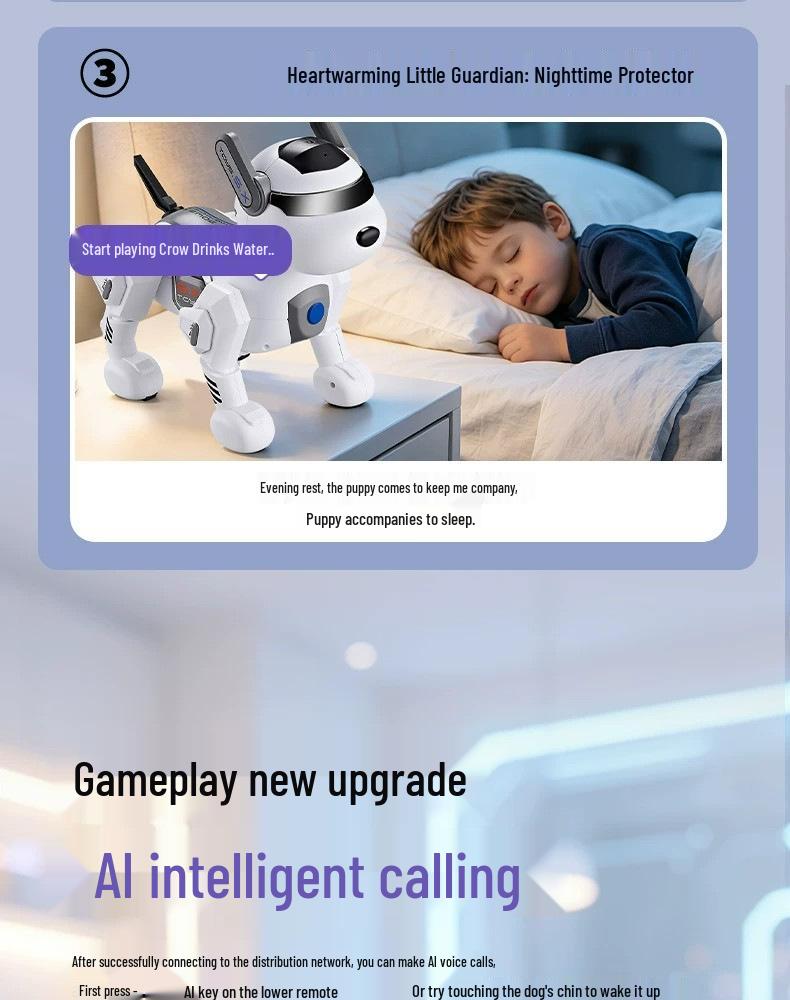 Bionic AI Robot Dog: DeepSeekAI Interactive Dialogue Toy